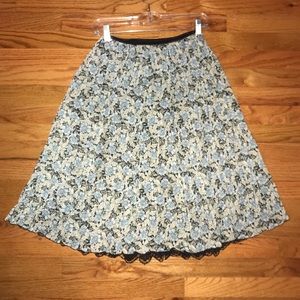 Floral print skirt